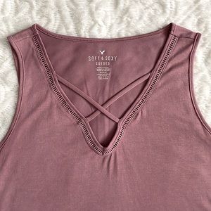 American Eagle Outfitters Criss Cross Tank Top - Size Medium
